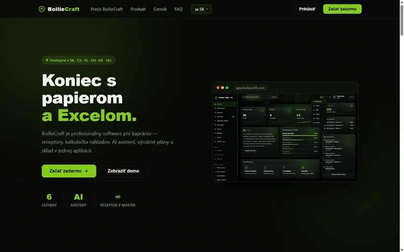 BoilieCraft — landing page produktu